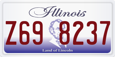 IL license plate Z698237