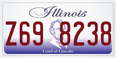 IL license plate Z698238