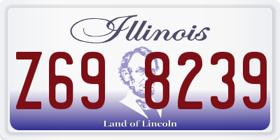 IL license plate Z698239