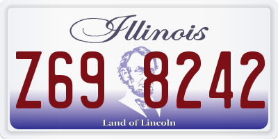 IL license plate Z698242