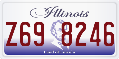 IL license plate Z698246