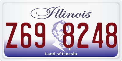 IL license plate Z698248