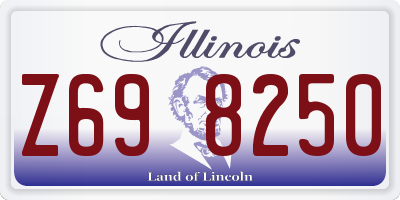 IL license plate Z698250
