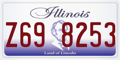 IL license plate Z698253