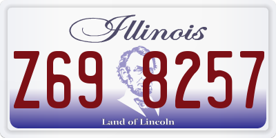 IL license plate Z698257