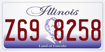 IL license plate Z698258