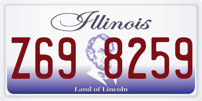 IL license plate Z698259