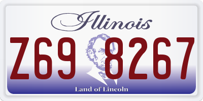 IL license plate Z698267