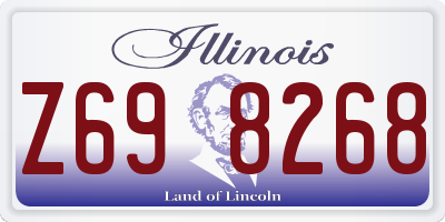 IL license plate Z698268