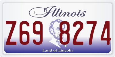 IL license plate Z698274
