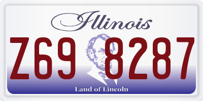 IL license plate Z698287