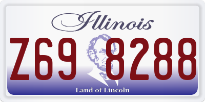 IL license plate Z698288