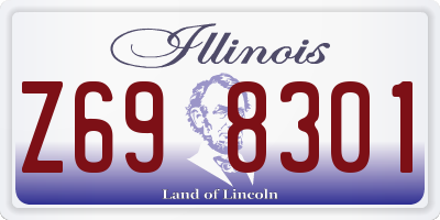 IL license plate Z698301
