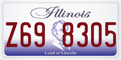IL license plate Z698305