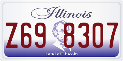 IL license plate Z698307