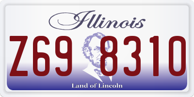 IL license plate Z698310