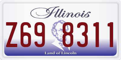 IL license plate Z698311