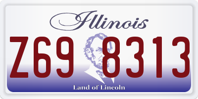 IL license plate Z698313