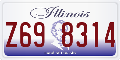 IL license plate Z698314