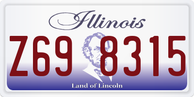 IL license plate Z698315