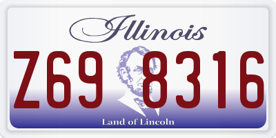 IL license plate Z698316
