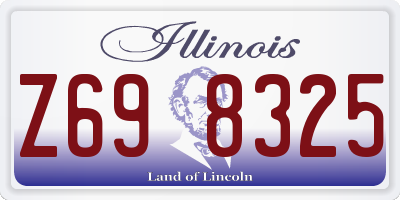 IL license plate Z698325