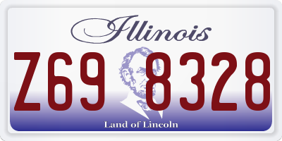 IL license plate Z698328