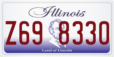 IL license plate Z698330