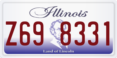IL license plate Z698331