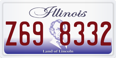 IL license plate Z698332