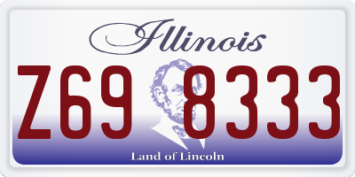 IL license plate Z698333