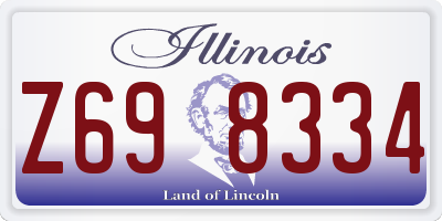 IL license plate Z698334