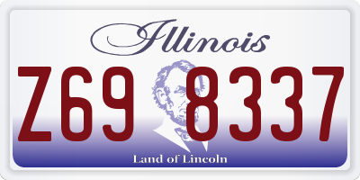 IL license plate Z698337
