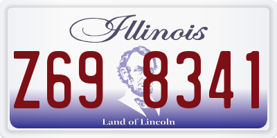 IL license plate Z698341