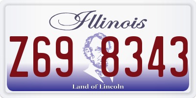 IL license plate Z698343