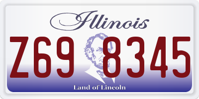 IL license plate Z698345