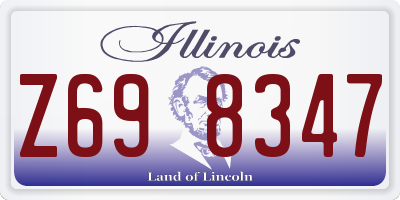 IL license plate Z698347
