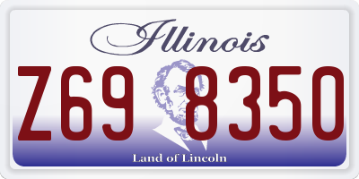 IL license plate Z698350
