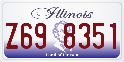 IL license plate Z698351