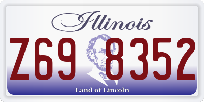 IL license plate Z698352