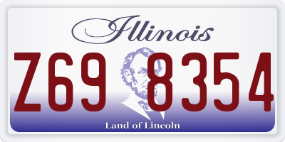 IL license plate Z698354