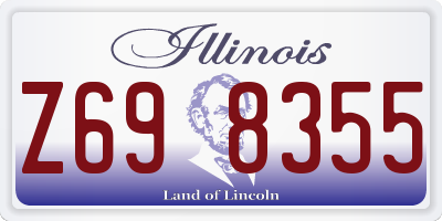 IL license plate Z698355