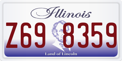IL license plate Z698359