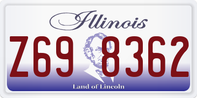 IL license plate Z698362