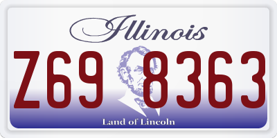 IL license plate Z698363