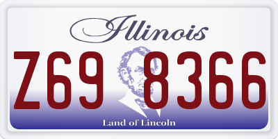 IL license plate Z698366