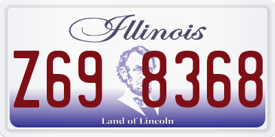 IL license plate Z698368
