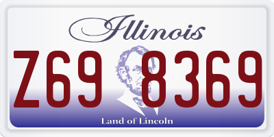 IL license plate Z698369