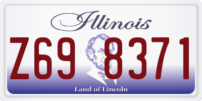 IL license plate Z698371
