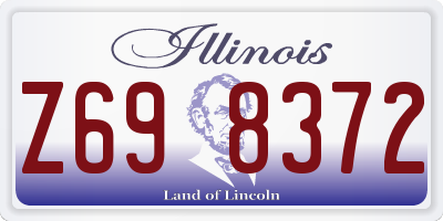 IL license plate Z698372